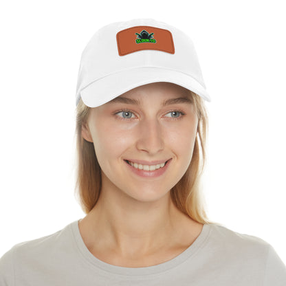 Slouk10 Dad Hat with Leather Patch (Rectangle)
