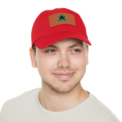 Slouk10 Dad Hat with Leather Patch (Rectangle)