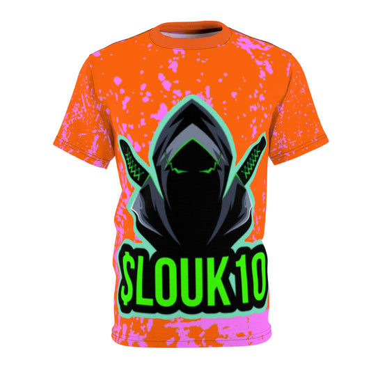 Pink Slouk10 Unisex Cut & Sew Tee (AOP)