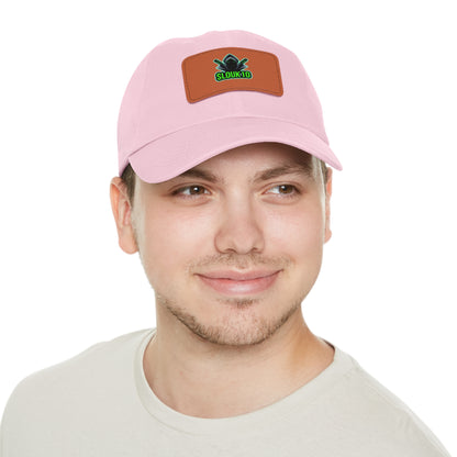 Slouk10 Dad Hat with Leather Patch (Rectangle)